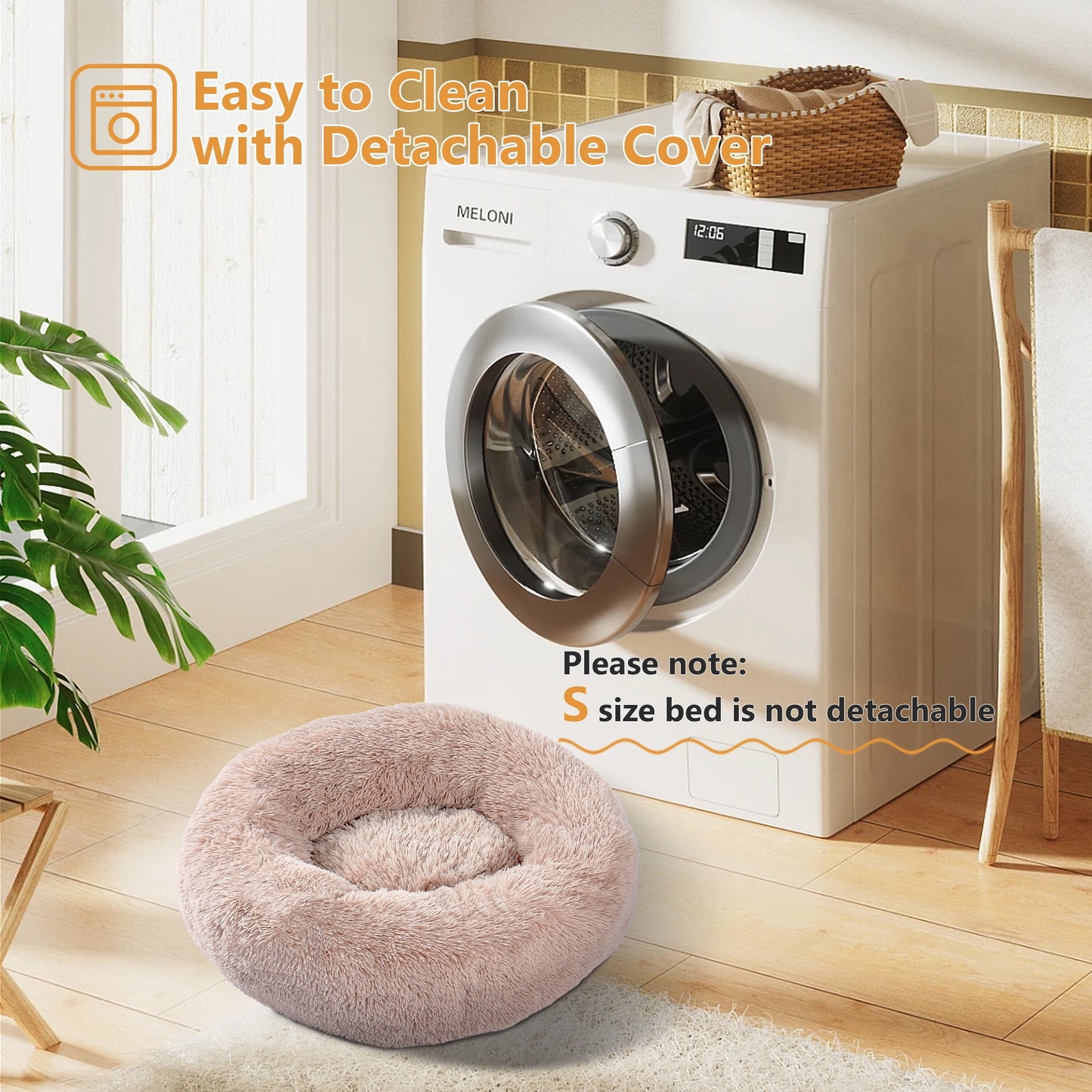 CalmPaw Calming Dog Bed —  Anti-Anxiety Donut Bed for Dogs & Cats