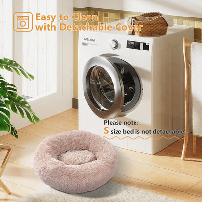 CalmPaw Calming Dog Bed —  Anti-Anxiety Donut Bed for Dogs & Cats